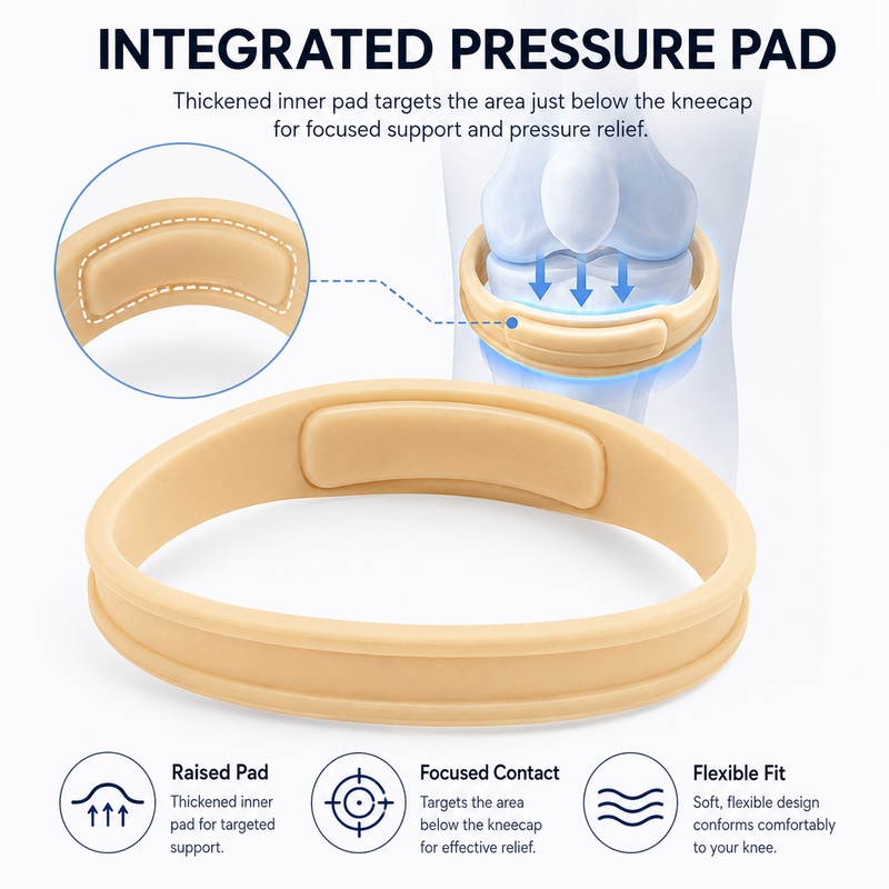 Correa de rodilla patelar con  - Knee Brace Badminton reseña y precio