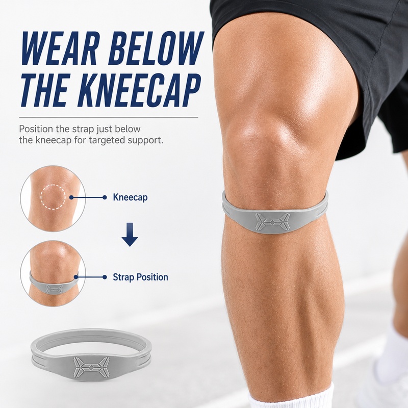 Correa de rodilla patelar con  - Knee Brace Badminton reseña y precio